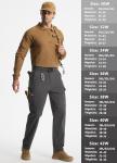 Men's Water-Resistant Cargo Pants with 9 Pockets
