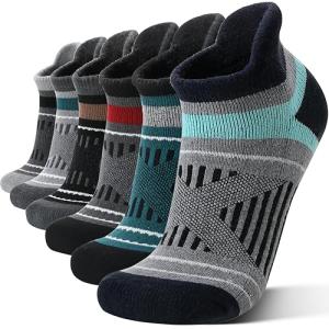 EBMORE Men's Merino Wool Hiking Socks - 6 Pairs