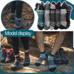 EBMORE Men's Merino Wool Hiking Socks - 6 Pairs