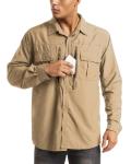 Men's Long Sleeve UV Protection Fishing and Hiking Shirt