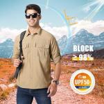 Men's Long Sleeve UV Protection Fishing and Hiking Shirt
