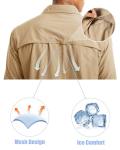 Men's Long Sleeve UV Protection Fishing and Hiking Shirt