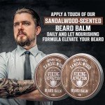 Viking Revolution Sandalwood Beard Balm - 2 Pack