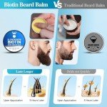 Biotin Beard Balm and Conditioning Wax for Men