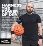 Tough Headwear Sports Wristbands - Black Cotton Blend