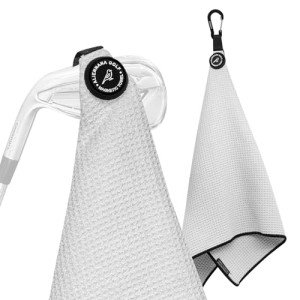 Aliennana Magnetic Golf Towel with Clip and Waffle Design