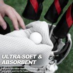 Aliennana Magnetic Golf Towel with Clip and Waffle Design
