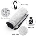 Aliennana Magnetic Golf Towel with Clip and Waffle Design