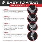 Tennis Elbow Brace for Pain Relief - Black