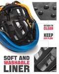 VICTGOAL Men's Bike Helmet with LED Light and Goggles