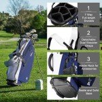 KVV Lightweight Golf Stand Bag with 7 Dividers