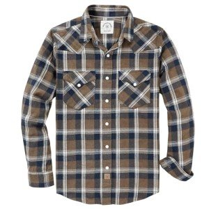 Dubinik® Men's Vintage Flannel Shirt - Western