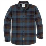 Dubinik® Men's Plaid Casual Long Sleeve shirt - Jungle