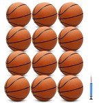 12-Pack Size 7 Basketballs with Pump for Men
