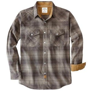 Dubinik® Men's Cozy Flannel Shirt - Pearl Snap