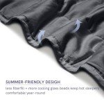 15lbs Cooling Weighted Blanket for Adults - Dark Grey