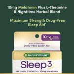 Nature's Bounty Sleep3 Maximum Strength Melatonin Tablets