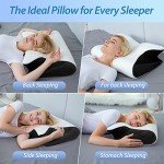 HOMCA Ergonomic Memory Foam Neck Support Pillow