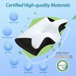 HOMCA Ergonomic Memory Foam Neck Support Pillow