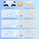 HOMCA Ergonomic Memory Foam Neck Support Pillow