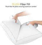 2-Pack Queen Size Gusseted Cooling Bed Pillows