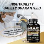 Shilajit Capsules with Ashwagandha and Ginseng - 120 Count