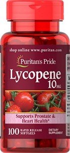 Puritan's Pride Lycopene 10mg Softgels for Health