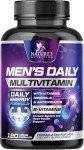 Daily Multivitamins for Men's Health Support - 120 Capsules