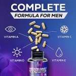 Daily Multivitamins for Men's Health Support - 120 Capsules