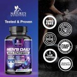 Daily Multivitamins for Men's Health Support - 120 Capsules