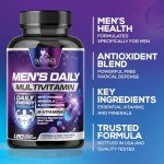Daily Multivitamins for Men's Health Support - 120 Capsules