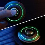 Metal UFO Fidget Spinner with Luminous Effects