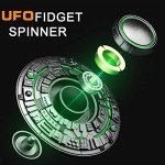 Metal UFO Fidget Spinner with Luminous Effects