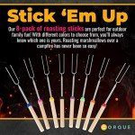 Extendable Marshmallow Roasting Sticks - Set of 8
