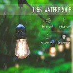 Svater 96 FT Outdoor String Lights with LED Bulbs