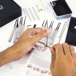 Stainless Steel Lock Set with 3 Picks - 34 Pieces