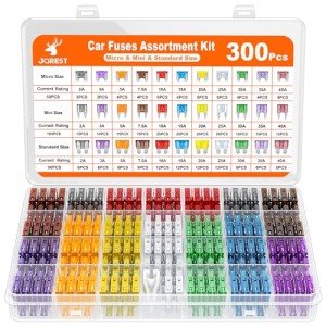 300-Piece Car Fuse Assortment Kit with Puller