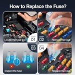 300-Piece Car Fuse Assortment Kit with Puller