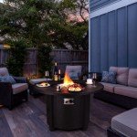TLGREEN 42" Propane Fire Pit Table with Cover