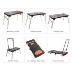 TLGREEN 7-in-1 Folding Work Table & Portable Bench