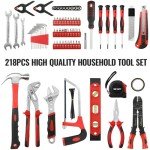 TLGREEN 218-Piece Portable Tool Kit for Mechanics
