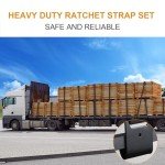 TLGREEN Heavy Duty Ratchet Straps - 4 Pack