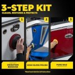 Marine Fiberglass Restoration Kit for Boats 3-Piece