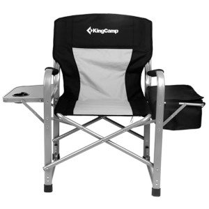KingCamp Oversized Folding Camping Chair with Table