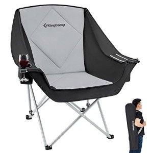 KingCamp Oversized Padded Camping Chair for Comfort