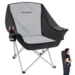 KingCamp Oversized Padded Camping Chair for Comfort