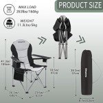 KingCamp Oversized Camping Chair with Lumbar Support