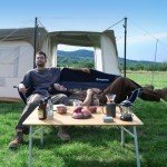 KingCamp Oversized 3-Person Camping Chair with Cup Holder
