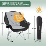 KingCamp Oversized Padded Camping Chair for Comfort