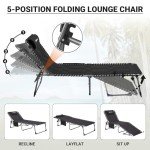KingCamp Oversize Folding Lounge Chair for Outdoors